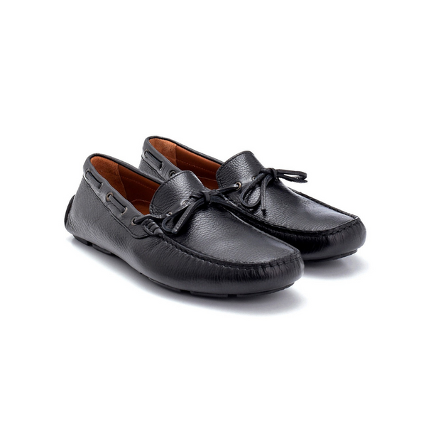 Black Men Leather Classic Loafer