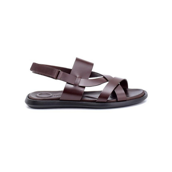 Brown Men Leather Sandal