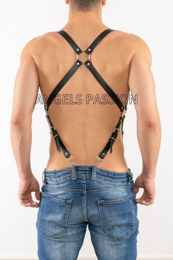 Harness Men Lingerie - Bondage Leather Body Gay Harness - Gay Underwear - Male Harness - Gifts for Him - BDSM Harness - Chest Harness1