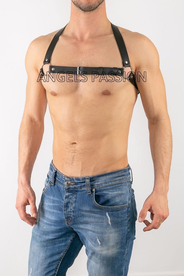 Bulldog Leather Harness Men - BDSM Gear Men Harness - Fetishwear for Men - Bdsm Restraints - Leather Harness BDSM Set - Gift for Him4